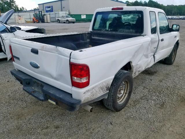 1FTYR14U46PA94976 - 2006 FORD RANGER SUP WHITE photo 4