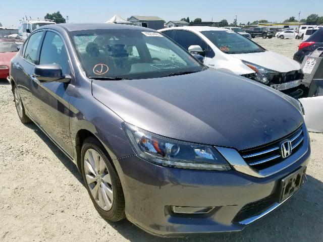 1HGCR3F81DA005453 - 2013 HONDA ACCORD EXL GRAY photo 1