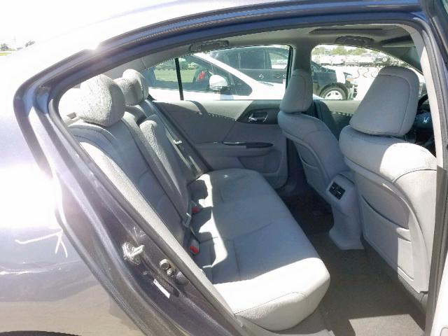 1HGCR3F81DA005453 - 2013 HONDA ACCORD EXL GRAY photo 6