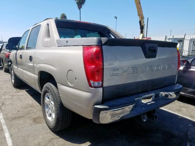 3GNEC12Z95G139066 - 2005 CHEVROLET AVALANCHE GRAY photo 3