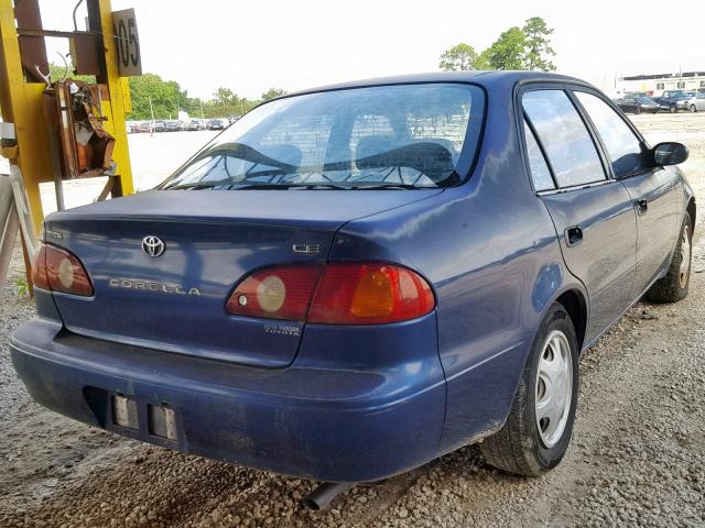 1NXBR12EX1Z467526 - 2001 TOYOTA COROLLA CE BLUE photo 4