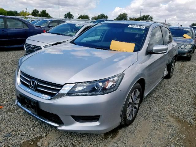 1HGCR2F33DA087166 - 2013 HONDA ACCORD LX SILVER photo 2