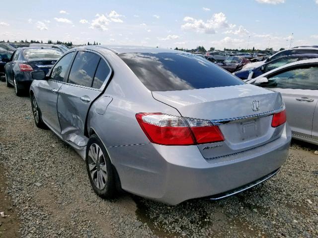 1HGCR2F33DA087166 - 2013 HONDA ACCORD LX SILVER photo 3