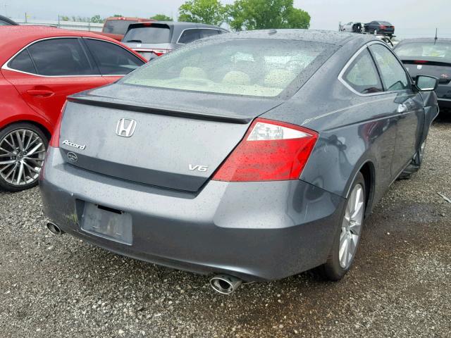 1HGCS22858A004462 - 2008 HONDA ACCORD EXL GRAY photo 4