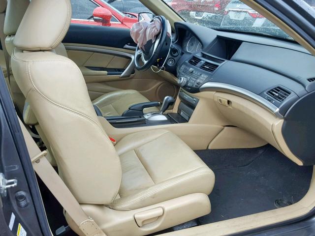 1HGCS22858A004462 - 2008 HONDA ACCORD EXL GRAY photo 5