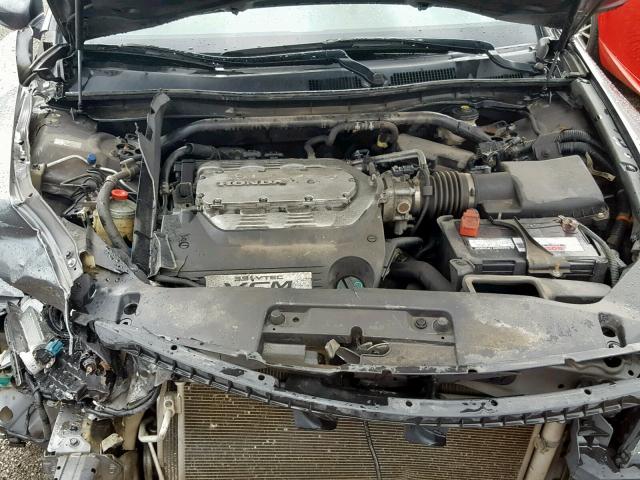 1HGCS22858A004462 - 2008 HONDA ACCORD EXL GRAY photo 7