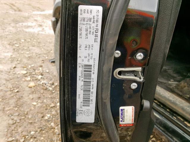 1C6RR7YT2GS224235 - 2016 RAM 1500 REBEL შავი ფოტო 10