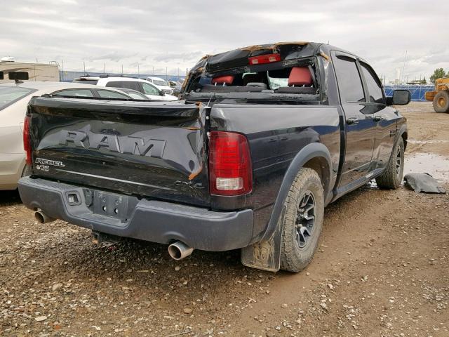 1C6RR7YT2GS224235 - 2016 RAM 1500 REBEL შავი ფოტო 4