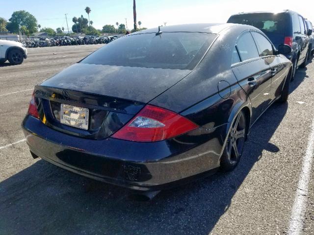 WDDDJ75X46A075970 - 2006 MERCEDES-BENZ CLS 500 BLACK photo 4