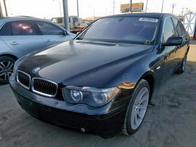 WBAGL63413DP63260 - 2003 BMW 745 I BLACK photo 2