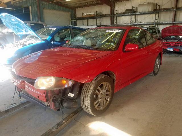 1G1JH12F447223460 - 2004 CHEVROLET CAVALIER L RED photo 2