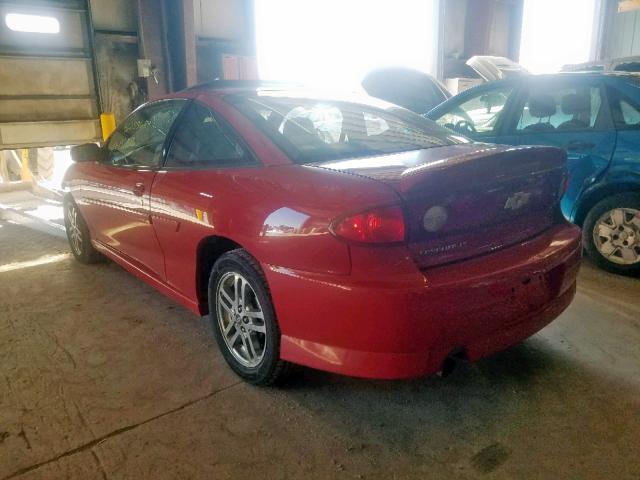 1G1JH12F447223460 - 2004 CHEVROLET CAVALIER L RED photo 3