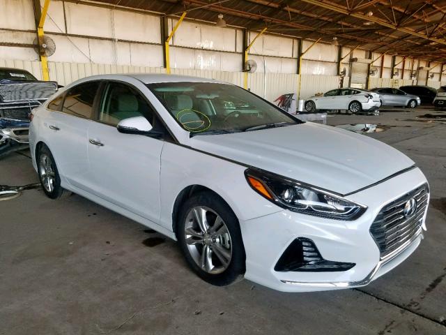 5NPE34AF2JH605519 - 2018 HYUNDAI SONATA SPO WHITE photo 1