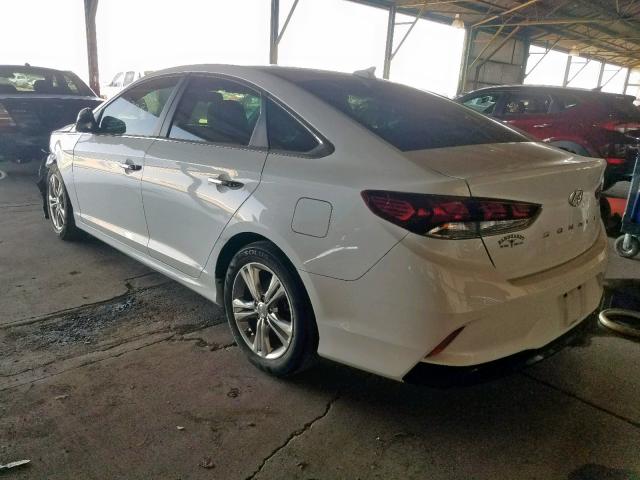 5NPE34AF2JH605519 - 2018 HYUNDAI SONATA SPO WHITE photo 3