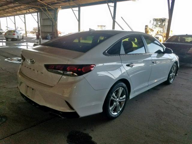 5NPE34AF2JH605519 - 2018 HYUNDAI SONATA SPO WHITE photo 4