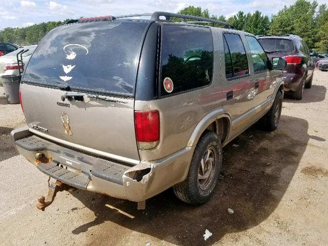 1GNDT13X34K161421 - 2004 CHEVROLET BLAZER SILVER photo 4