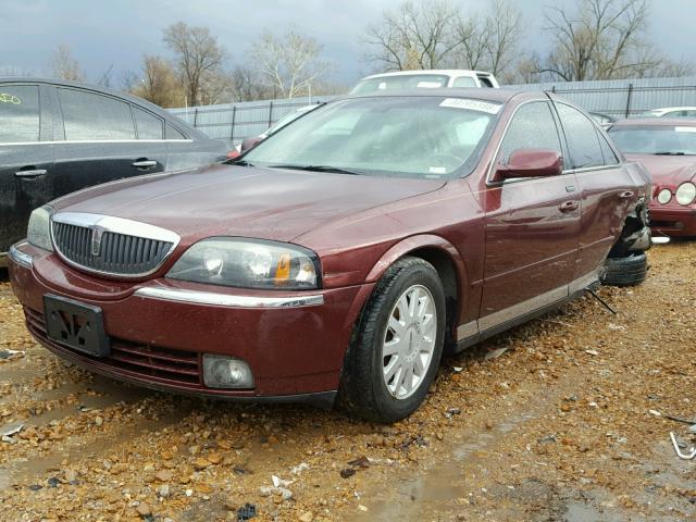 1LNHM86SX4Y673170 - 2004 LINCOLN LS MAROON photo 2