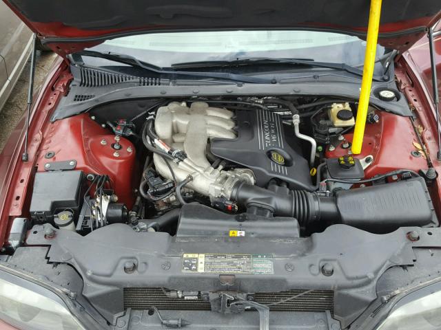 1LNHM86SX4Y673170 - 2004 LINCOLN LS MAROON photo 7