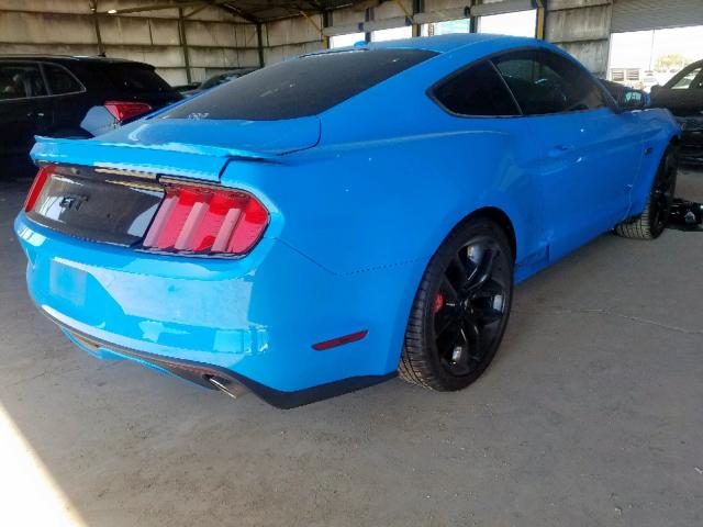 1FA6P8CF6H5210742 - 2017 FORD MUSTANG GT BLUE photo 4