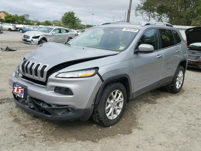 1C4PJMCS8FW773823 - 2015 JEEP CHEROKEE L SILVER photo 2