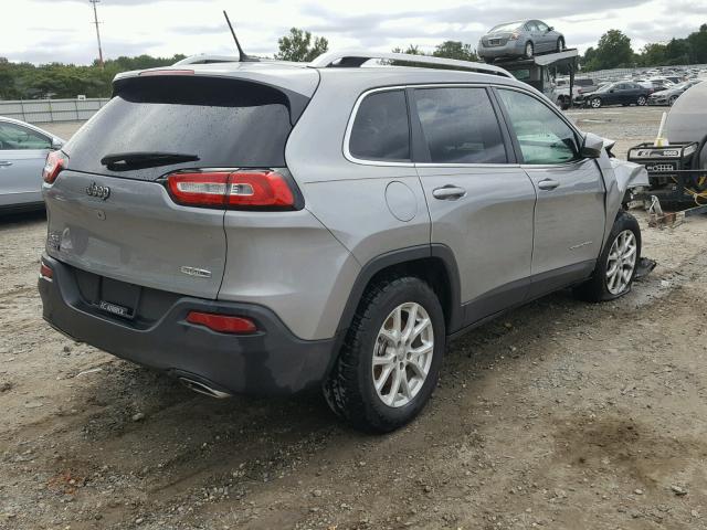 1C4PJMCS8FW773823 - 2015 JEEP CHEROKEE L SILVER photo 4