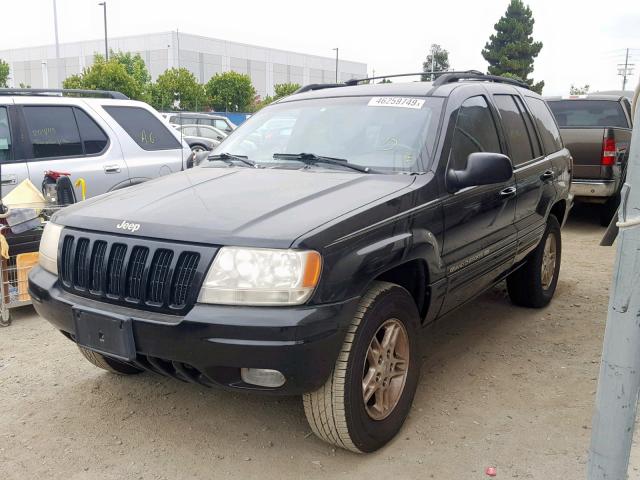 1J4GW68N4XC808029 - 1999 JEEP GRAND CHER BLACK photo 2