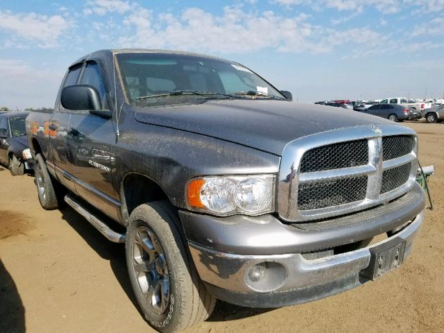 1D7HU18D15J569032 - 2005 DODGE RAM 1500 S GRAY photo 1