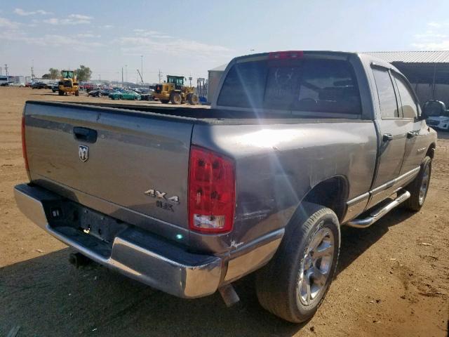 1D7HU18D15J569032 - 2005 DODGE RAM 1500 S GRAY photo 4