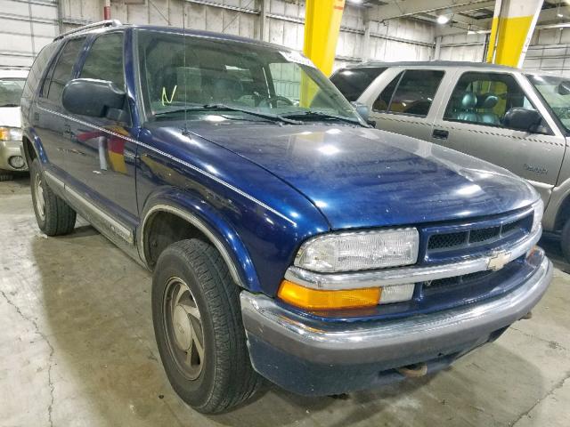 1GNDT13W7Y2124692 - 2000 CHEVROLET BLAZER BLUE photo 1