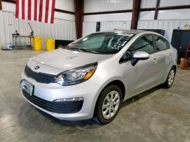 KNADM4A39H6108208 - 2017 KIA RIO LX SILVER photo 2