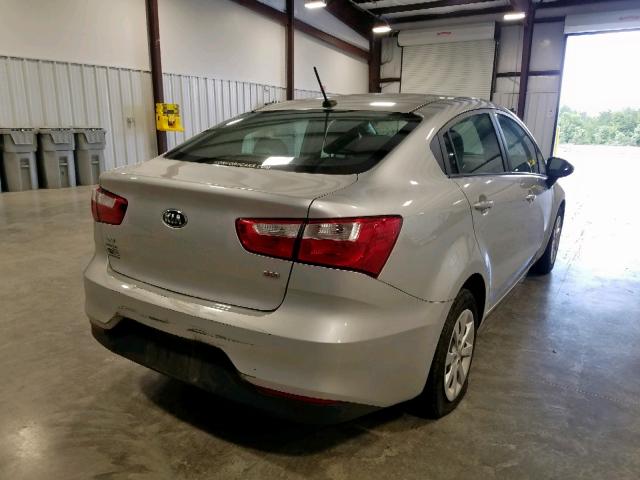 KNADM4A39H6108208 - 2017 KIA RIO LX SILVER photo 4