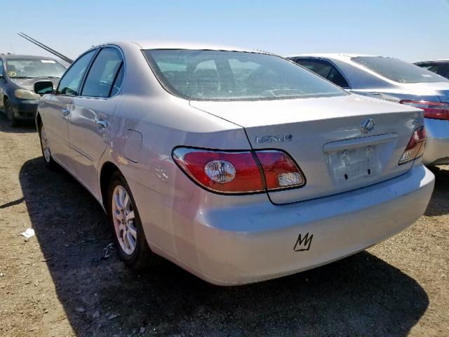 JTHBF30G620036556 - 2002 LEXUS ES 300 SILVER photo 3