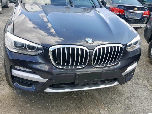 5UXTR9C54JLD72148 - 2018 BMW X3 XDRIVE3 BLACK photo 9
