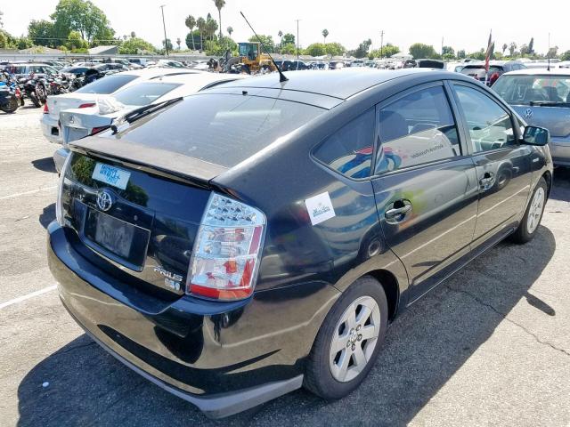 JTDKB20U663133757 - 2006 TOYOTA PRIUS BLACK photo 4