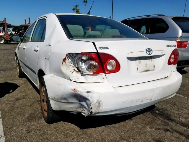 1NXBR32E45Z491127 - 2005 TOYOTA COROLLA WHITE photo 3