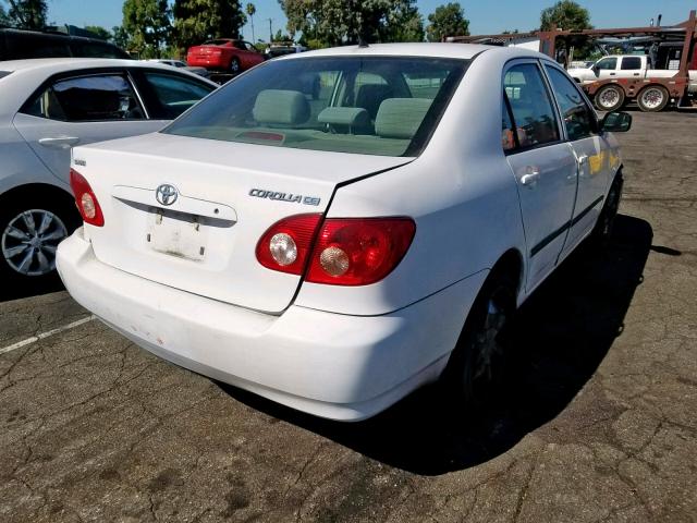 1NXBR32E45Z491127 - 2005 TOYOTA COROLLA WHITE photo 4