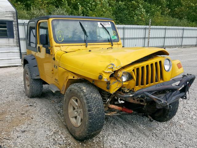 1J4FA39S64P782941 - 2004 JEEP WRANGLER X YELLOW photo 1