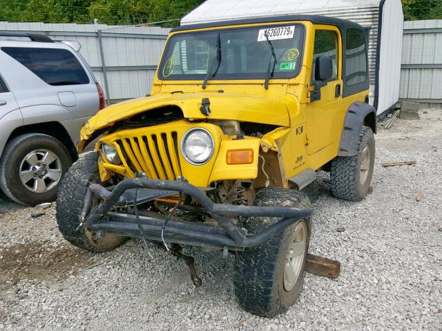 1J4FA39S64P782941 - 2004 JEEP WRANGLER X YELLOW photo 2