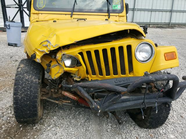 1J4FA39S64P782941 - 2004 JEEP WRANGLER X YELLOW photo 7