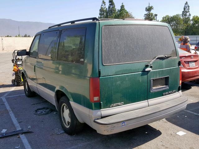 1GNDM19WXYB209868 - 2000 CHEVROLET ASTRO GREEN photo 3