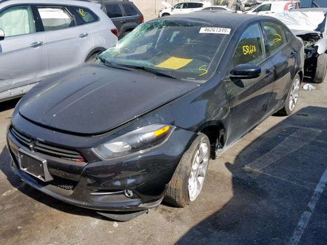 1C3CDFBB4ED791365 - 2014 DODGE DART SXT BLACK photo 2