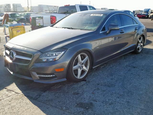 WDDLJ7DB3CA022464 - 2012 MERCEDES-BENZ CLS 550 GRAY photo 2