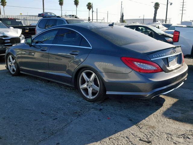 WDDLJ7DB3CA022464 - 2012 MERCEDES-BENZ CLS 550 GRAY photo 3