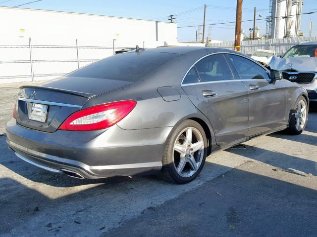 WDDLJ7DB3CA022464 - 2012 MERCEDES-BENZ CLS 550 GRAY photo 4