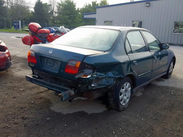 2HGEJ6615XH594307 - 1999 HONDA CIVIC BASE GREEN photo 4