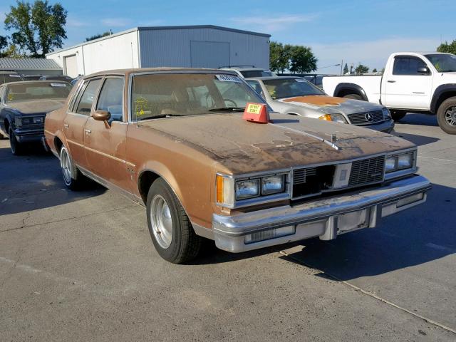 1G3GM69Y6FR426049 - 1985 OLDSMOBILE CUTLASS SU BROWN photo 1