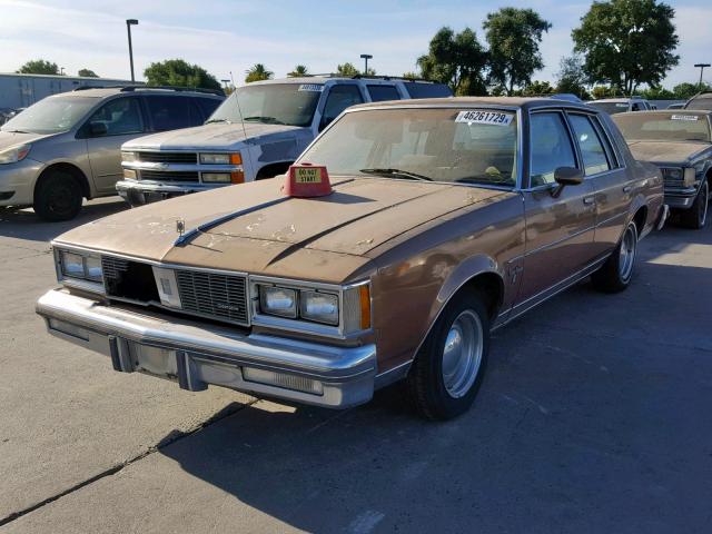 1G3GM69Y6FR426049 - 1985 OLDSMOBILE CUTLASS SU BROWN photo 2