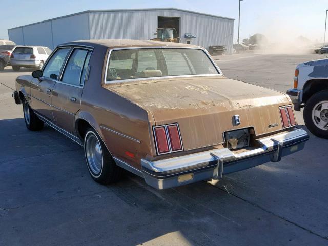 1G3GM69Y6FR426049 - 1985 OLDSMOBILE CUTLASS SU BROWN photo 3