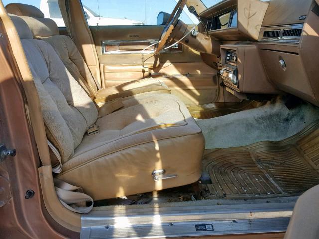 1G3GM69Y6FR426049 - 1985 OLDSMOBILE CUTLASS SU BROWN photo 5