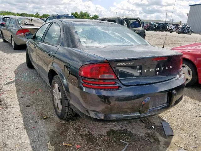 1B3EL46X23N528480 - 2003 DODGE STRATUS SE BLACK photo 3